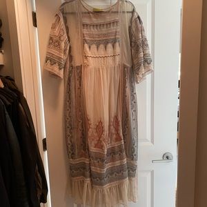 ANTHROPOLOGIE BOHO MAXI DRESS